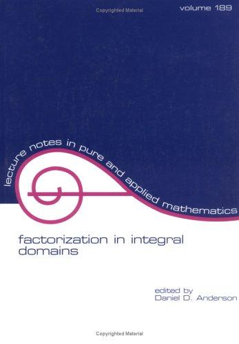 Cover for Factorization in integral domains