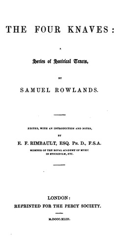 Cover for The Four Knaves: A Series of Satirical Tracts