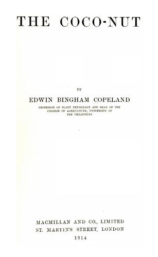Cover for The coco-nut