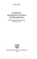 Cover for Graphische und phonische Struktur des Westjiddischen