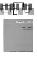 Cover for Computer ethics