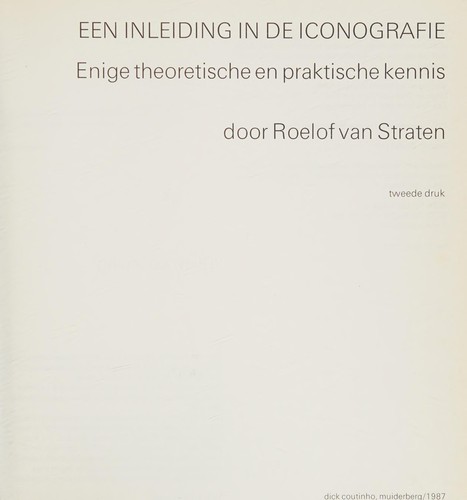 Cover for Een inleiding in de iconografie