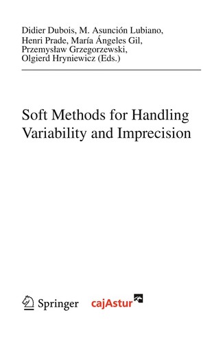 Cover for Soft methods for handling variability and imprecision