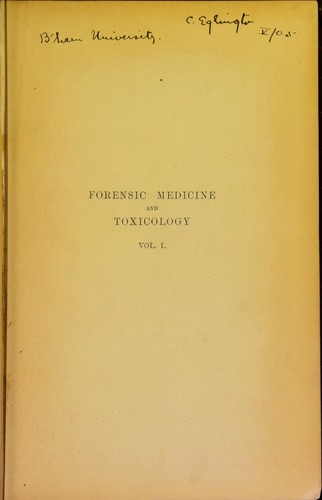 Cover for Text-book of forensic medicine