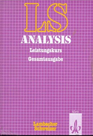 Cover for Analysis Gesantansgabe Leistungskurs