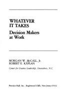 Cover for Whatever it takes