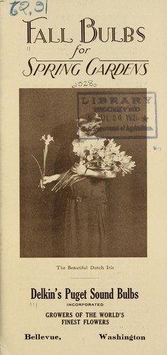 Cover for Fall bulbs for spring gardens