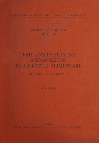 Cover for Testi amministrativi