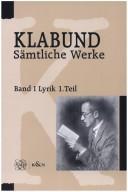 Cover for Saemtliche Werke