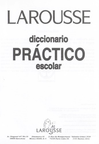 Cover for Larousse