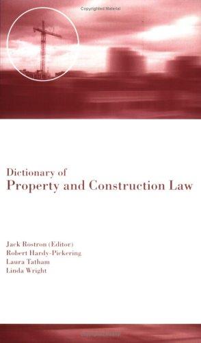 Cover for Dictionary of Property and Construction Law