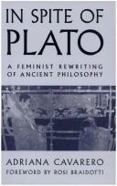 Cover for In spite of Plato