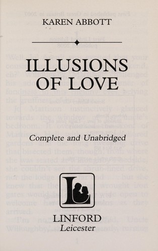 Cover for Illusions of love