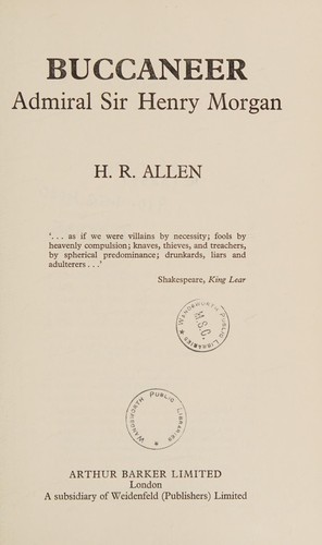 Cover for Buccaneer