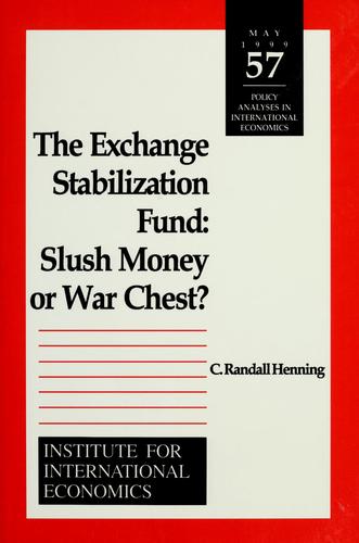 Cover for The Exchange Stabilization Fund