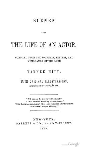 Cover for Scenes from the Life of an Actor