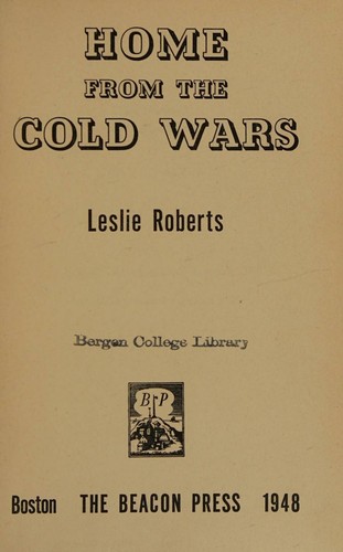 Cover for Home from the cold wars
