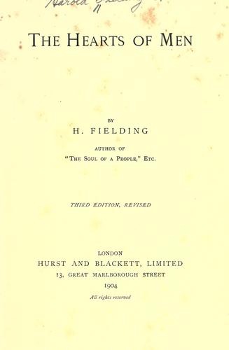 Cover for The hearts of men