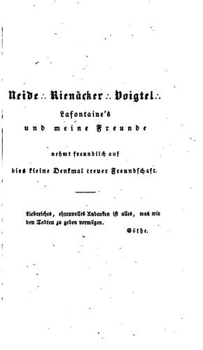 Cover for August Lafontaine's Leben und wirken