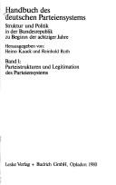 Cover for Handbuch des deutschen Parteiensystems
