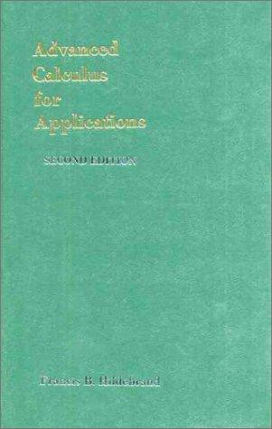 Cover for Advanced calculus for applications