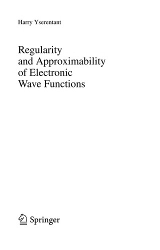 Cover for Regularity and approximability of electronic wave functions