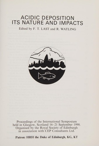 Cover for Acidic deposition