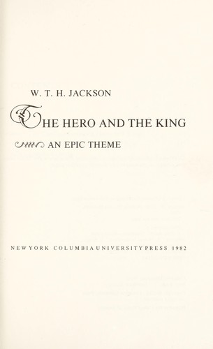 Cover for The hero and the king