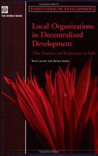 Cover for Local organizations in decentralized development