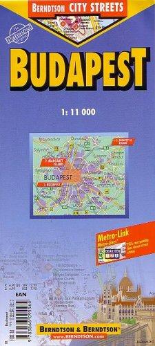 Cover for Budapest City Streets Laminated Map