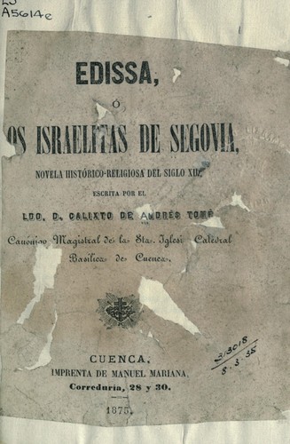 Cover for Edissa