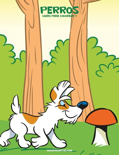 Cover for Perros libro para colorear 4