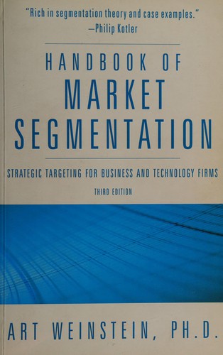 Cover for Handbook of market segmentation