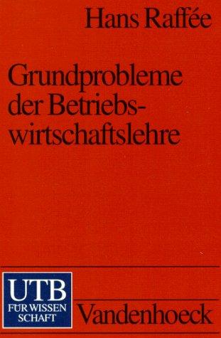 Cover for UTB Uni-Taschenbücher, Bd.97, Grundprobleme der Betriebswirtschaftslehre