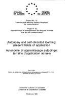 Cover for Autonomy and Self-directed Learning