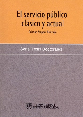 Cover for El servicio público clásico y actual