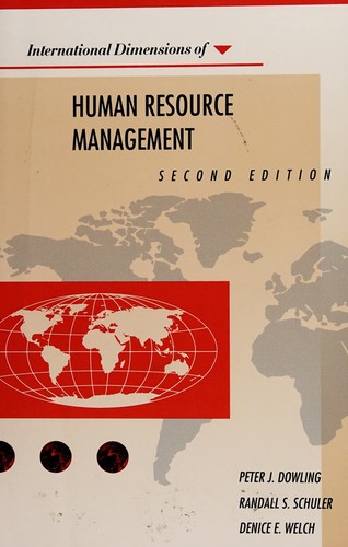 Cover for International dimensions of human resource management.
