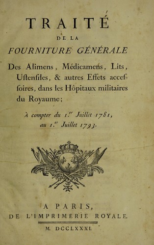 Cover for Traité de la fourniture générale