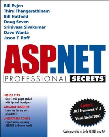 Cover for ASP.NET Professional Secrets