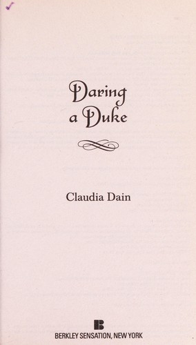 Cover for Daring a duke