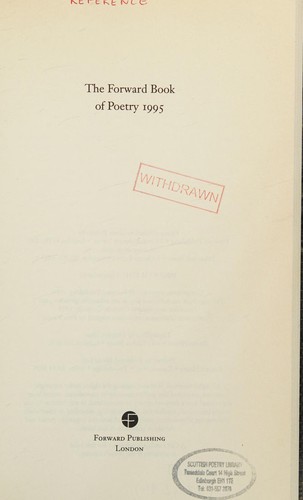 Cover for The Forward Book of Poetry 1995
