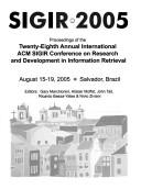Cover for SIGIR 2005