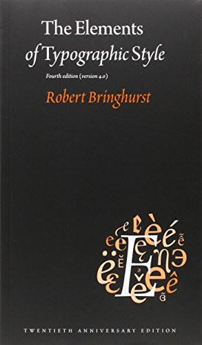 Cover for The Elements of Typographic Style