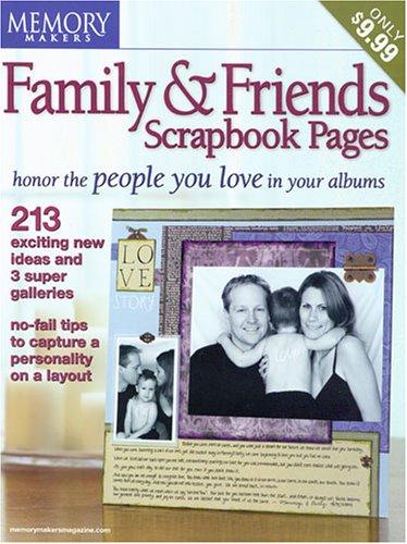 Cover for Memory makers family & friends scrapbook pages.