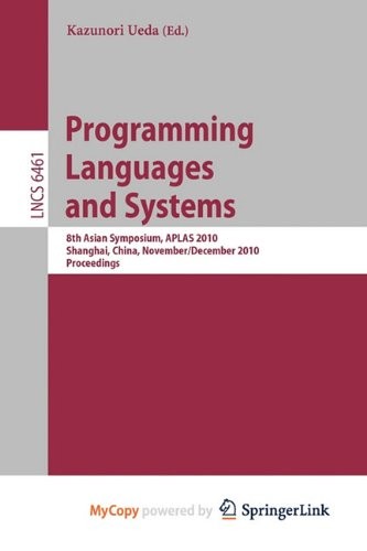 Cover for Programming Languages and Systems
