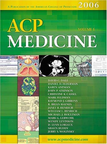 Cover for ACP Medicine, 2006 Edition (Two Volume Set) (Webmd Acp Medicine)