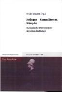 Cover for Kollegen, Kommilitonen, Kämpfer