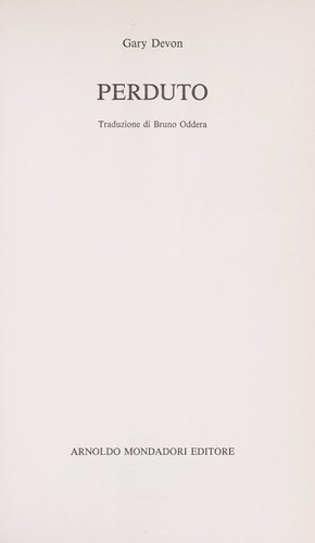 Cover for Perduto