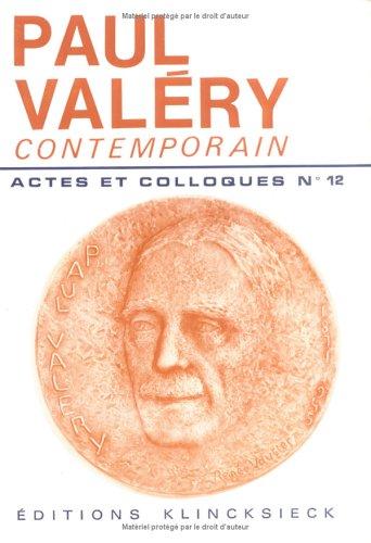 Cover for Paul Valéry contemporain.