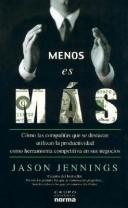 Cover for Menos Es Mas